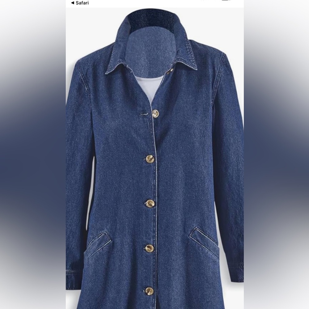 Vintage Denim Blue Jean Women's Coverup